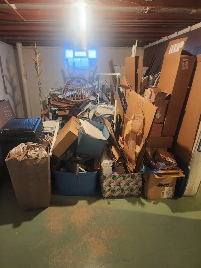 Roll-off dumpster container at job site for Yard Waste Dumpster Rental in Fruit Heights